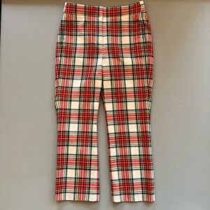 New Plaid JCrew Croped Pant Sz 4p